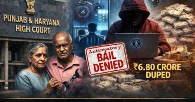 Punjab and Haryana High Court Dismisses Anticipatory Bail Plea in ₹6.80 Crore ‘Digital Arrest’ Cyber Fraud Case
